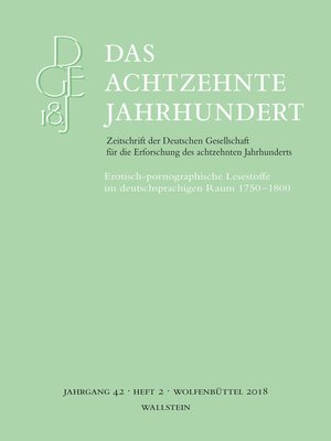 cover image of Das achtzehnte Jahrhundert 42/2